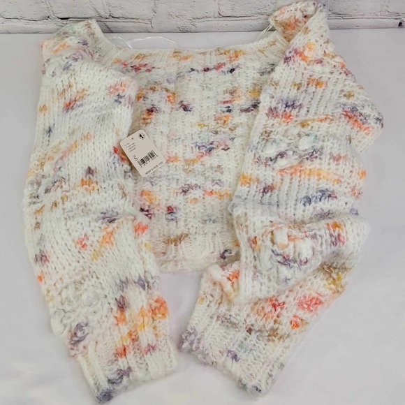 'FREE PEOPLE' SUNSET CLOUD CROPPED SWEATER - Picture 6 of 16